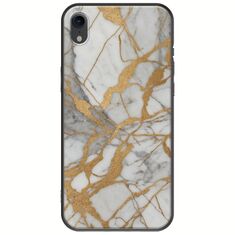 The Marble Collection - Elegance iPhone XR Black TPU (Μαύρη Σιλικόνη)