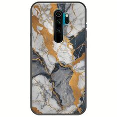 The Marble Collection - Artistic Xiaomi Redmi Note 8 Pro Black TPU (Μαύρη Σιλικόνη)