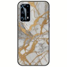 The Marble Collection - Elegance Huawei P40 Black TPU (Μαύρη Σιλικόνη)