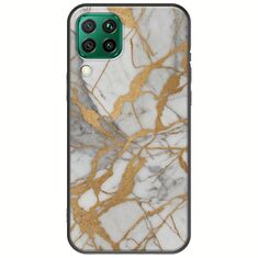 The Marble Collection - Elegance Huawei P40 Lite Black TPU (Μαύρη Σιλικόνη)