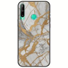 The Marble Collection - Elegance Huawei P40 Lite E Black TPU (Μαύρη Σιλικόνη)