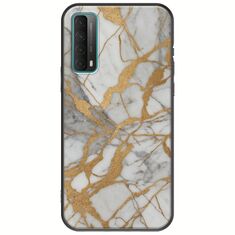 The Marble Collection - Elegance Huawei P Smart 2021 Black TPU (Μαύρη Σιλικόνη)