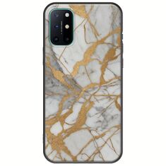 The Marble Collection - Elegance OnePlus 8T Black TPU (Μαύρη Σιλικόνη)
