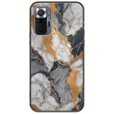 The Marble Collection - Artistic Xiaomi Redmi Note 10 Pro / 10 Pro Max Black TPU (Μαύρη Σιλικόνη)