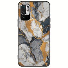 The Marble Collection - Artistic Xiaomi Redmi Note 10 5G Black TPU (Μαύρη Σιλικόνη)