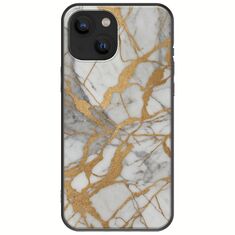 The Marble Collection - Elegance iPhone 13 mini Black TPU (Μαύρη Σιλικόνη)