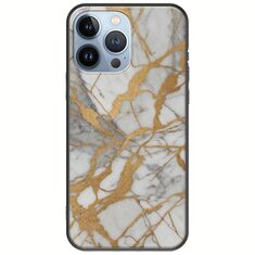 The Marble Collection - Elegance iPhone 13 Pro Black TPU (Μαύρη Σιλικόνη)