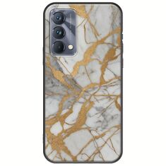 The Marble Collection - Elegance Realme GT 5G Black TPU (Μαύρη Σιλικόνη)