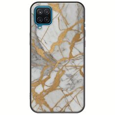 The Marble Collection - Elegance Samsung Galaxy M12 Black TPU (Μαύρη Σιλικόνη)