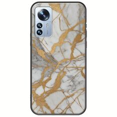 The Marble Collection - Elegance Xiaomi 12 Pro Black TPU (Μαύρη Σιλικόνη)