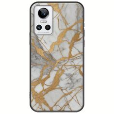 The Marble Collection - Elegance Realme GT Neo 3 Black TPU (Μαύρη Σιλικόνη)