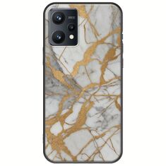 The Marble Collection - Elegance Realme 9 4G Black TPU (Μαύρη Σιλικόνη)