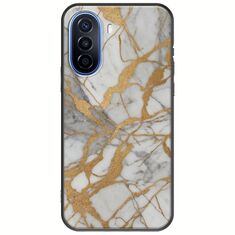 The Marble Collection - Elegance Huawei Nova Y70 Black TPU (Μαύρη Σιλικόνη)