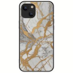 The Marble Collection - Elegance iPhone 14 Plus Black TPU (Μαύρη Σιλικόνη)