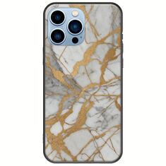 The Marble Collection - Elegance iPhone 14 Pro Max Black TPU (Μαύρη Σιλικόνη)