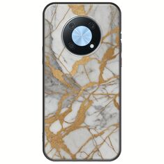 The Marble Collection - Elegance Huawei Nova Y90 Black TPU (Μαύρη Σιλικόνη)