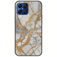 The Marble Collection - Elegance Honor X8 Black TPU (Μαύρη Σιλικόνη)