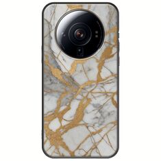 The Marble Collection - Elegance Xiaomi 12S Ultra Black TPU (Μαύρη Σιλικόνη)