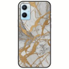 The Marble Collection - Elegance Oppo A96 4G Black TPU (Μαύρη Σιλικόνη)