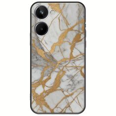 The Marble Collection - Elegance Realme 10 4G Black TPU (Μαύρη Σιλικόνη)