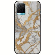 The Marble Collection - Elegance Vivo Y21s Black TPU (Μαύρη Σιλικόνη)