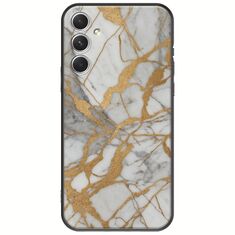 The Marble Collection - Elegance Samsung Galaxy A34 5G Black TPU (Μαύρη Σιλικόνη)