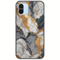 The Marble Collection - Artistic Xiaomi Redmi A2 Black TPU (Μαύρη Σιλικόνη)