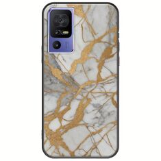 The Marble Collection - Elegance TCL 40 SE Black TPU (Μαύρη Σιλικόνη)