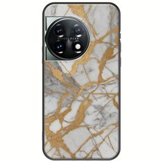 The Marble Collection - Elegance OnePlus 11 5G Black TPU (Μαύρη Σιλικόνη)