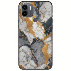 The Marble Collection - Artistic Xiaomi Redmi A2 Plus Black TPU (Μαύρη Σιλικόνη)