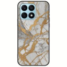 The Marble Collection - Elegance Honor X8a Black TPU (Μαύρη Σιλικόνη)