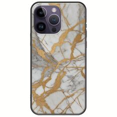 The Marble Collection - Elegance iPhone 15 Pro Black TPU (Μαύρη Σιλικόνη)