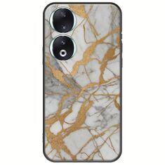 The Marble Collection - Elegance Honor 90 5G Black TPU (Μαύρη Σιλικόνη)