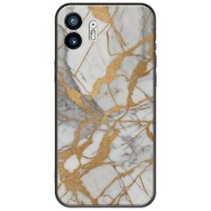 The Marble Collection - Elegance Nothing Phone (2) Black TPU (Μαύρη Σιλικόνη)
