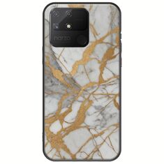The Marble Collection - Elegance Realme Narzo 50A Black TPU (Μαύρη Σιλικόνη)