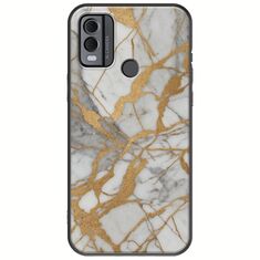 The Marble Collection - Elegance Nokia C22 Black TPU (Μαύρη Σιλικόνη)