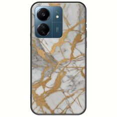 The Marble Collection - Elegance Xiaomi Poco C65 Black TPU (Μαύρη Σιλικόνη)