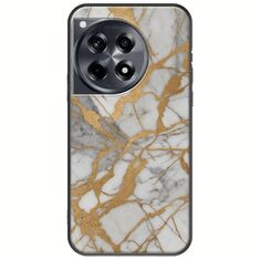 The Marble Collection - Elegance OnePlus 12 5G Black TPU (Μαύρη Σιλικόνη)