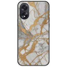 The Marble Collection - Elegance Oppo A18 4G Black TPU (Μαύρη Σιλικόνη)