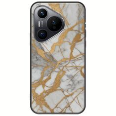 The Marble Collection - Elegance Huawei Pura 70 Black TPU (Μαύρη Σιλικόνη)