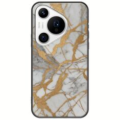 The Marble Collection - Elegance Huawei Pura 70 Pro Black TPU (Μαύρη Σιλικόνη)