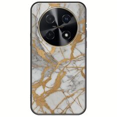 The Marble Collection - Elegance Huawei Nova 12i Black TPU (Μαύρη Σιλικόνη)