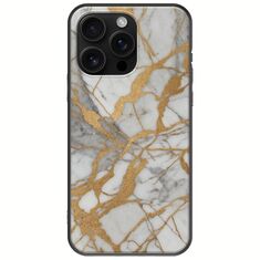 The Marble Collection - Elegance iPhone 16 Pro Max Black TPU (Μαύρη Σιλικόνη)
