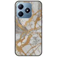 The Marble Collection - Elegance Realme C63 Black TPU (Μαύρη Σιλικόνη)