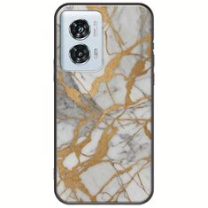 The Marble Collection - Elegance Motorola Edge 50 Fusion 5G Black TPU (Μαύρη Σιλικόνη)