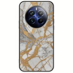 The Marble Collection - Elegance Realme 12+ 5G Black TPU (Μαύρη Σιλικόνη)
