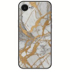 The Marble Collection - Elegance iPhone 16e Black TPU (Μαύρη Σιλικόνη)