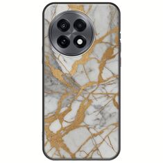 The Marble Collection - Elegance OnePlus 13R 5G Black TPU (Μαύρη Σιλικόνη)