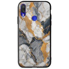 The Marble Collection - Artistic Xiaomi Redmi Note 7 Groove TPU (Tempered Glass και TPU)