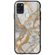 The Marble Collection - Elegance Samsung Galaxy A21s Groove TPU (Tempered Glass και TPU)